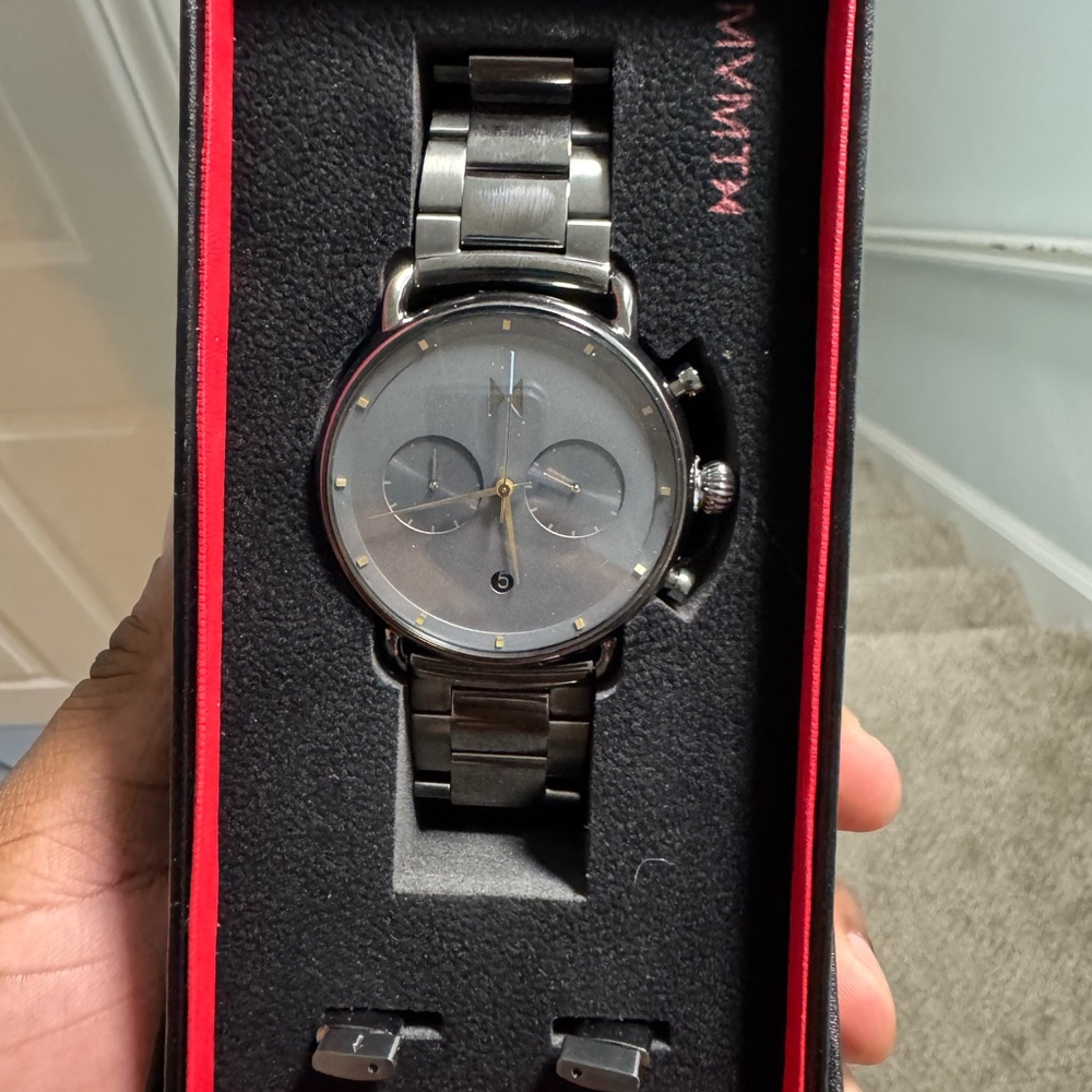 MVMT Gunmetal and Gold Chronograph Timepiece - Picture 4 of 7